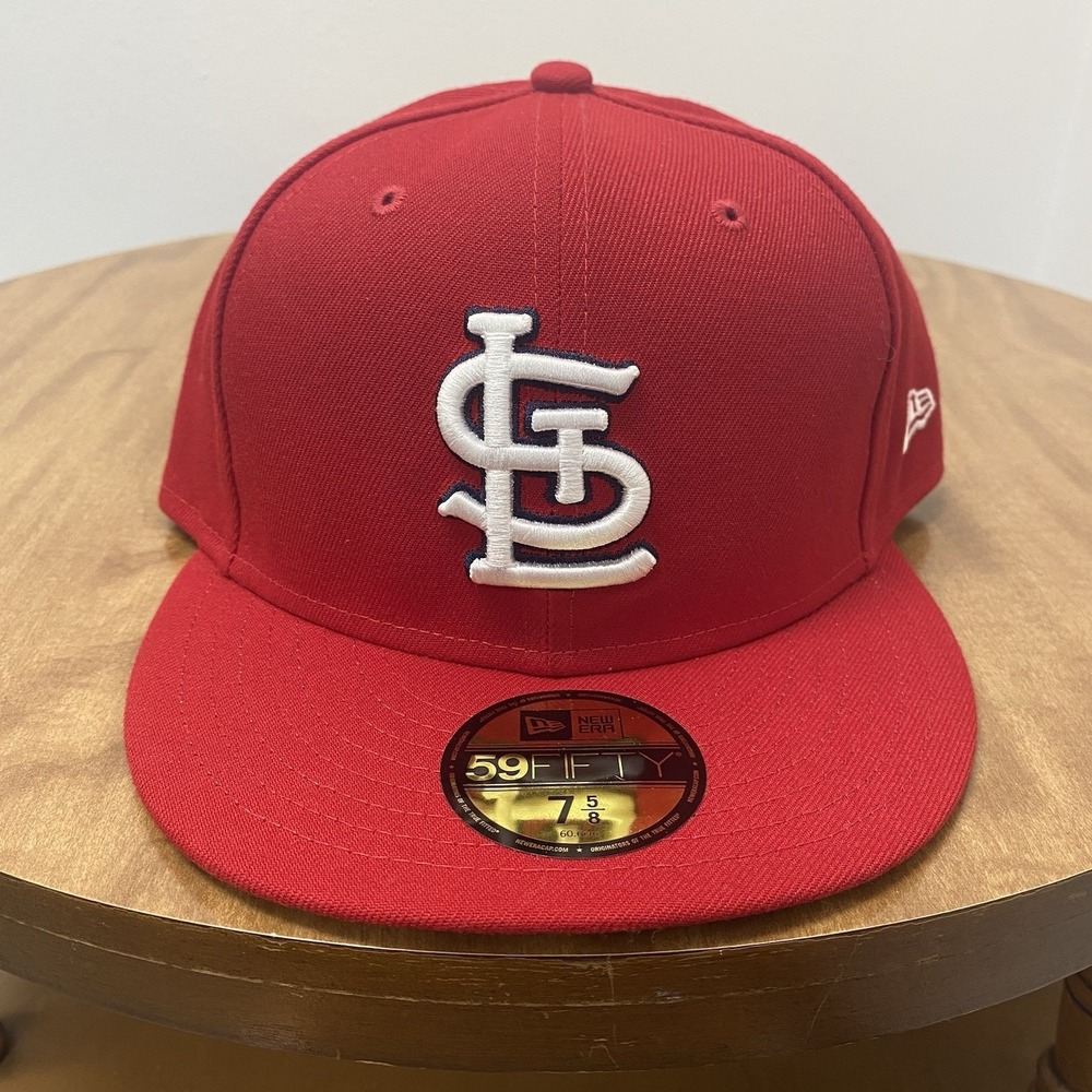 St. Louis Cardinals 7 5/8 New Era Authentic On-Field 59FIFTY Fitted‎ Hat cap MLB
